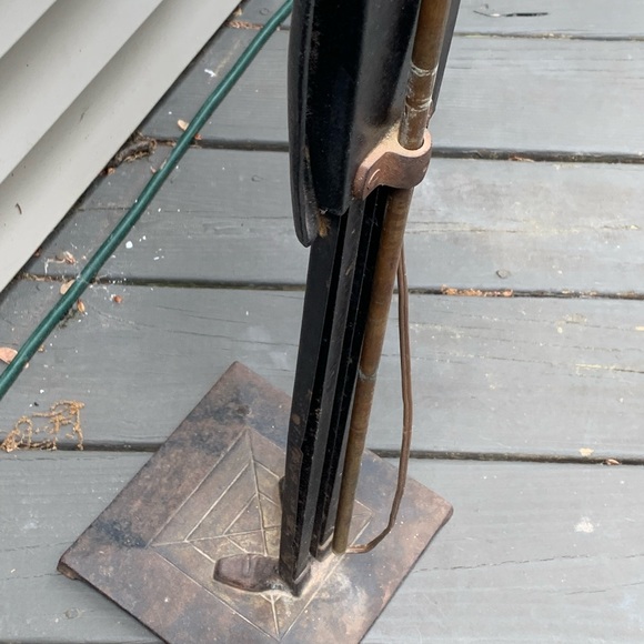 VINTAGE BLACK AMERICANA COLLECTIBLE BUTLER ASHTRAY LAMP SMOKING STAND - Picture 9 of 16